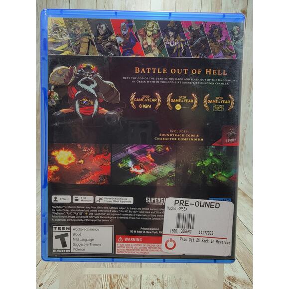 Hades (Sony PlayStation 5, PS5) Complete CIB - Picture 2 of 6